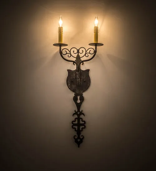 11"W Merano 2 Lt Victorian Wall Sconce