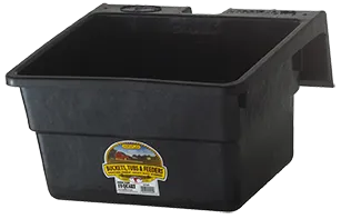 18-Qt Rubber Hookover Horse & Livestock Feeder