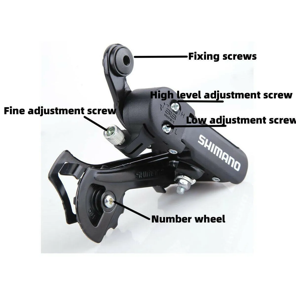 1pcs Tz31A Rear Derailleur Mountain Bike Folding Bicycle Rear Rear Derailleur 6-Speed 7-Speed 18-Speed 21-Speed Eye Dial Hook
