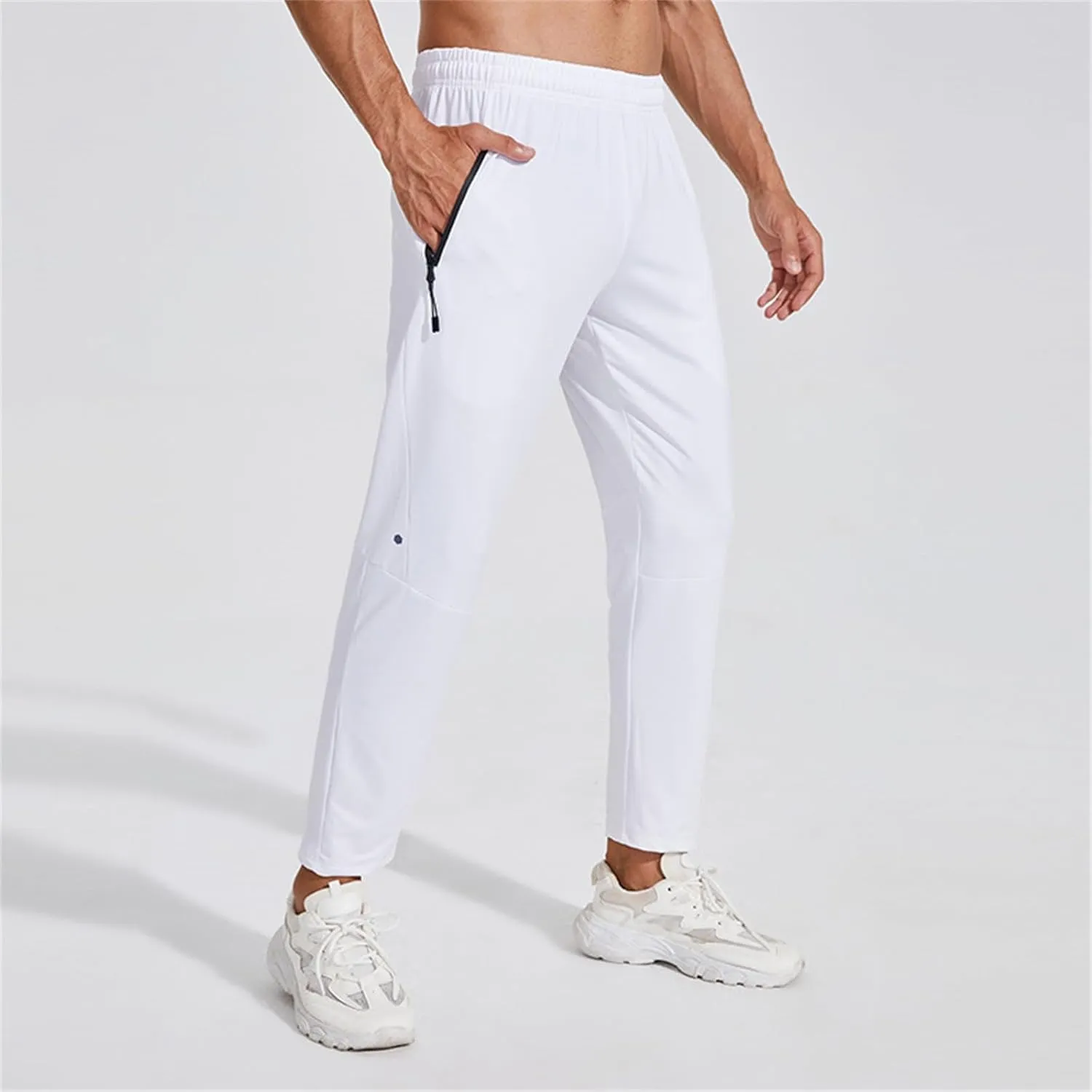 2023 Men's Sweatpants Slim Fit Stretch Joggers Pants Hiking Outdoor Dress Pants Plus Size Trousers with Pockets Harem Pants