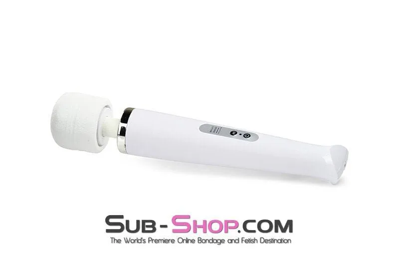 3312M-SIS      Sissy's Rechargeable 10 Speed White Wand Massager