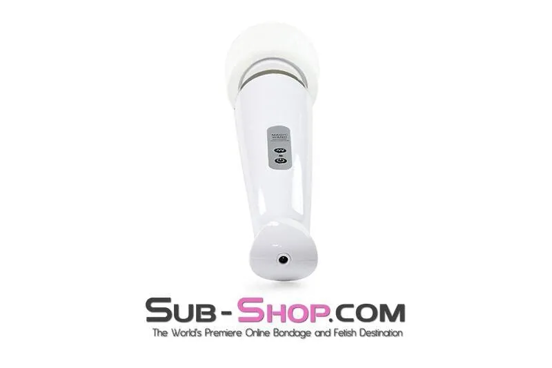 3312M-SIS      Sissy's Rechargeable 10 Speed White Wand Massager