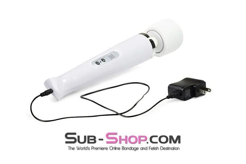 3312M-SIS      Sissy's Rechargeable 10 Speed White Wand Massager