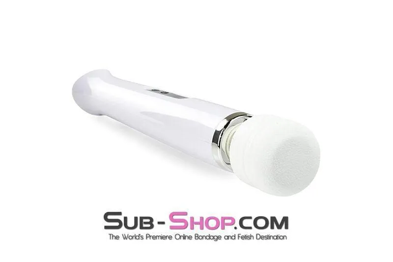 3312M-SIS      Sissy's Rechargeable 10 Speed White Wand Massager