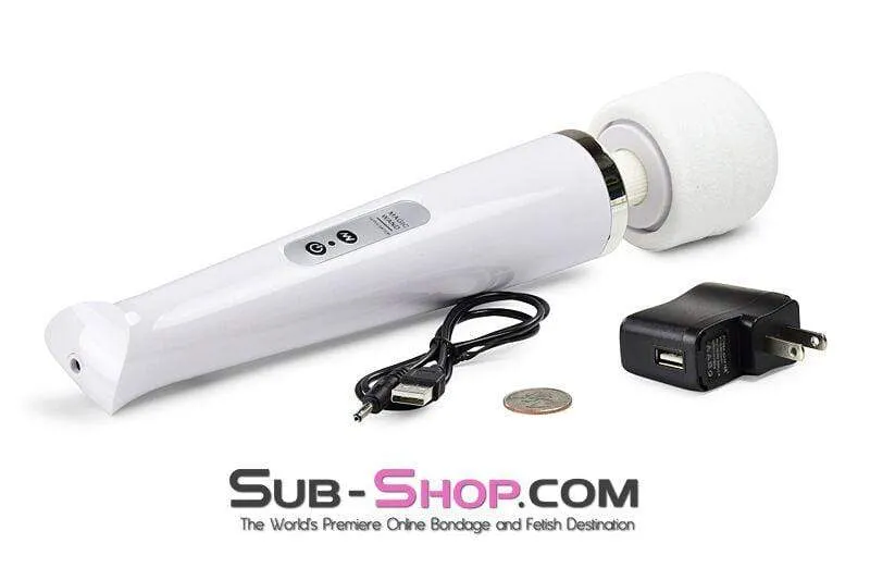3312M-SIS      Sissy's Rechargeable 10 Speed White Wand Massager