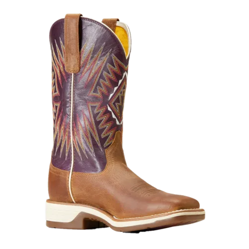 Ariat Ladies Ridgeback Toasty Tan Square Toe Western Boots 10046938