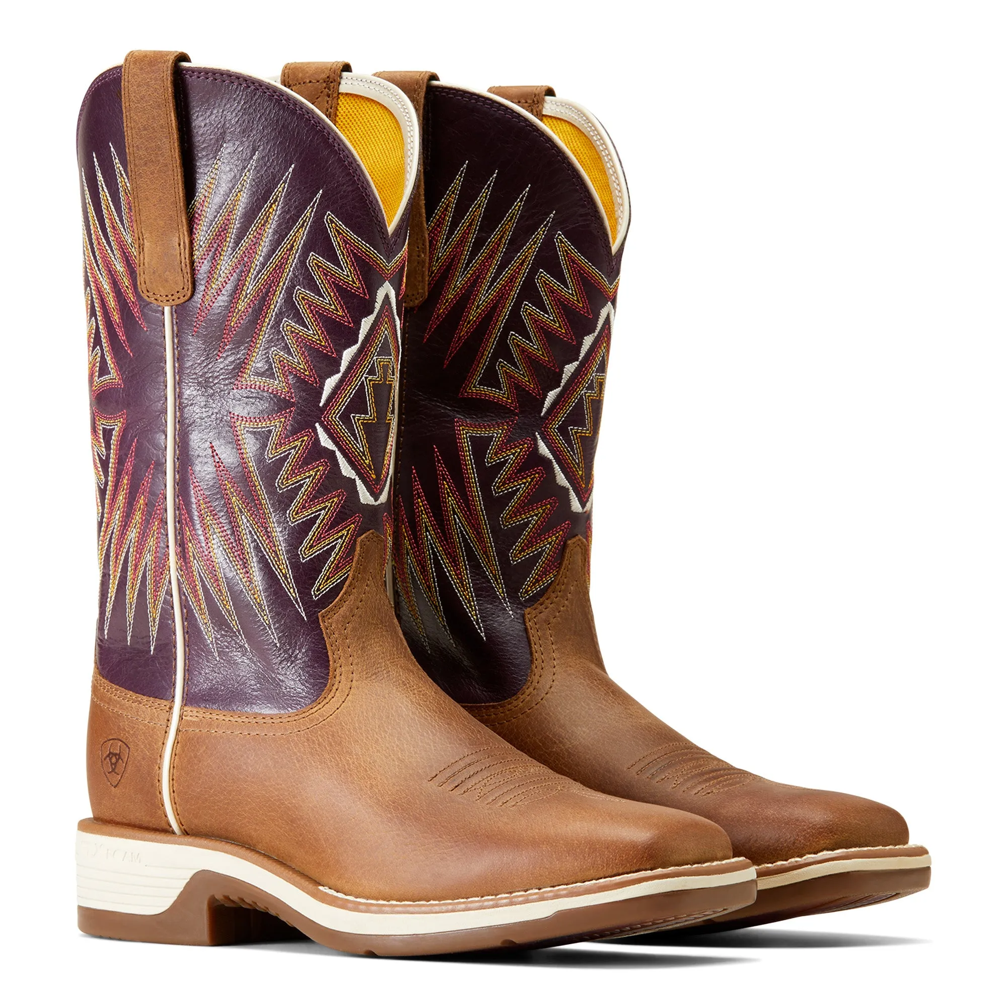 Ariat Ladies Ridgeback Toasty Tan Square Toe Western Boots 10046938