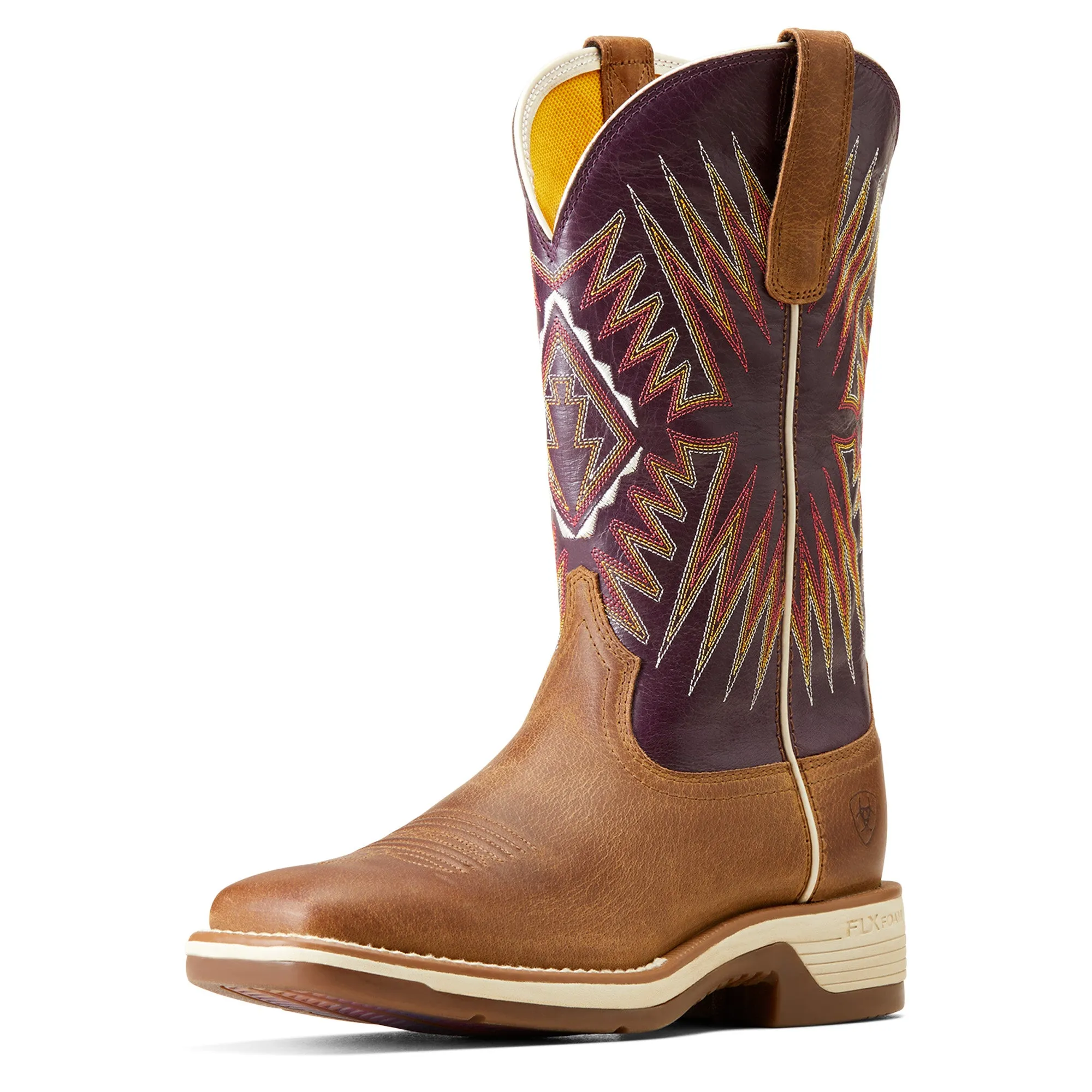 Ariat Ladies Ridgeback Toasty Tan Square Toe Western Boots 10046938