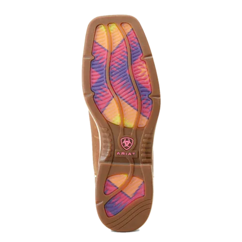 Ariat Ladies Ridgeback Toasty Tan Square Toe Western Boots 10046938