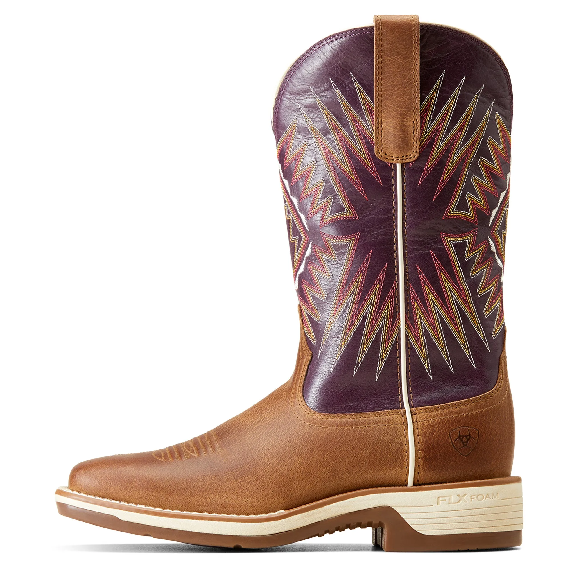 Ariat Ladies Ridgeback Toasty Tan Square Toe Western Boots 10046938