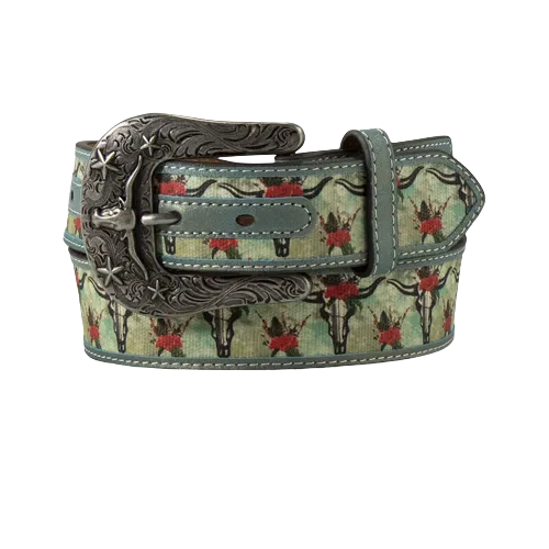 Ariat M&F Women's Turquoise Cruiser Skull Belt
