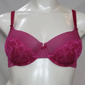 Bali 6542 Lace Desire Foam Underwire Bra 38D Gala Rose Pink NWT