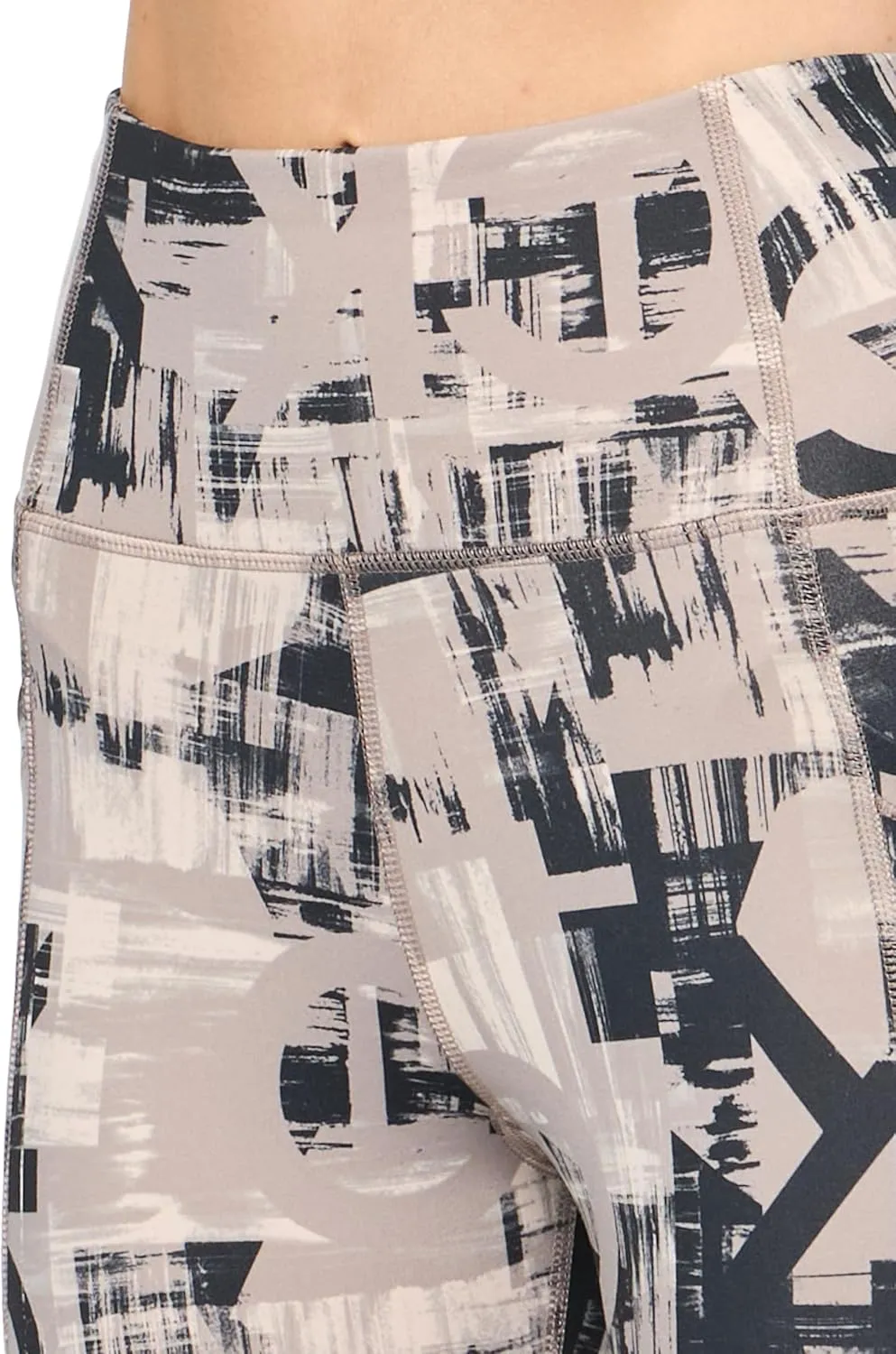 Calvin Klein Women's Printed High Waisted Leggings with Pockets