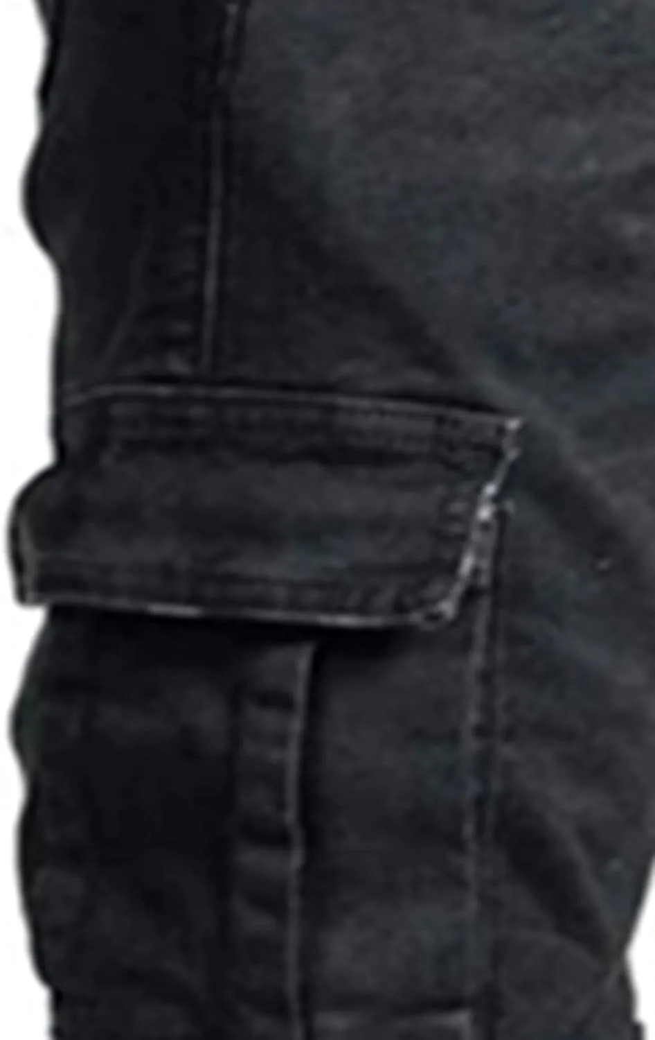 Cargo Jeans Men's Slim Fit Stretch Skinny Denim Pencil Pants Motorcycle Ripped Tapered Cargo Pockets Work Pants Jeans