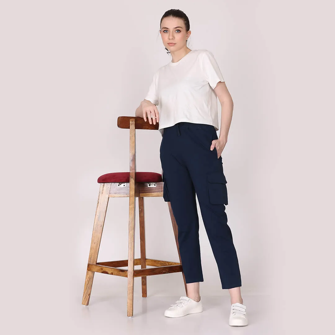 Cargo Pants - Berry Navy