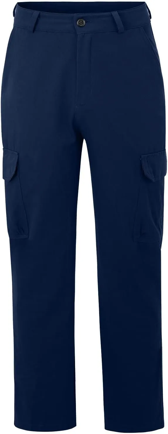 Cargo Pants for Men Big and Tall Men's Heavyweight Fleece Cargo Sweatpants Men's Jogger Pants Drawstring Gym Running