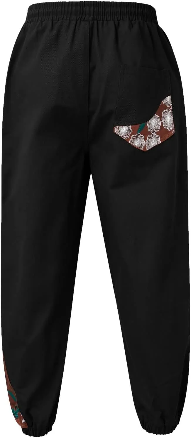 Cargo Pants for Men Big and Tall, Pants Men's Sweatpants Casual Lounge Cotton Yoga Pants Loose Open Bottom Straight