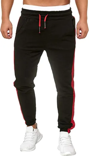 Cargo Pants for Men Big and Tall, Pockets Men Splicing Printed Overalls Casual Pocket Sport Work Casual Trouser Pants