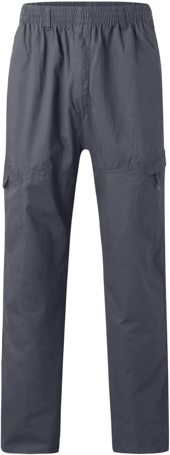 Cargo Pants for Men Big and Tall, Sweatpants Long Pants with Pockets Camping Pants Men Printed Overalls Casual Pocket