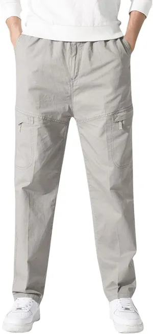 Cargo Pants for Men Big and Tall, Sweatpants Long Pants with Pockets Camping Pants Men Printed Overalls Casual Pocket