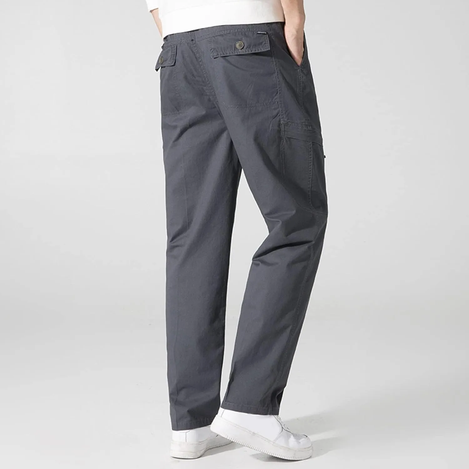 Cargo Pants for Men Big and Tall, Sweatpants Long Pants with Pockets Camping Pants Men Printed Overalls Casual Pocket