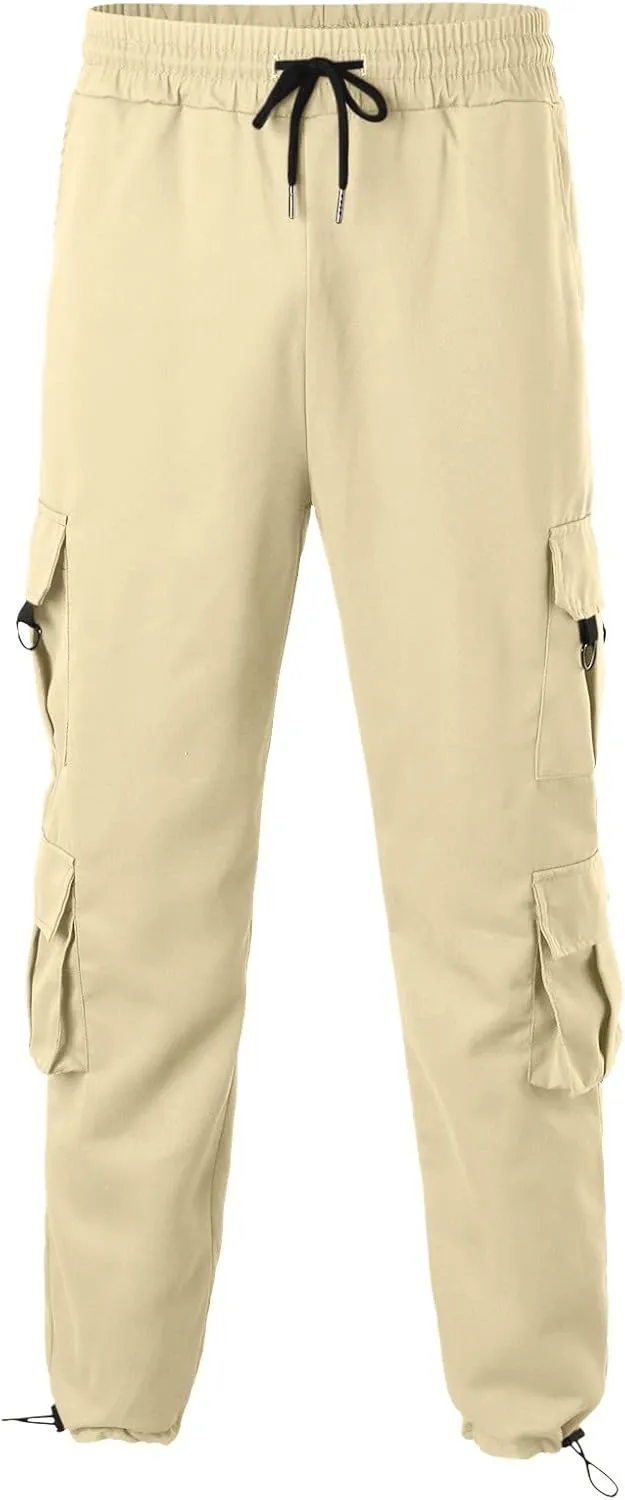 Cargo Pants for Men Slim Fit Gifts for Him Track Pants with Pockets Hiking Sweatpants for Men Jogger Casual Work Trousers