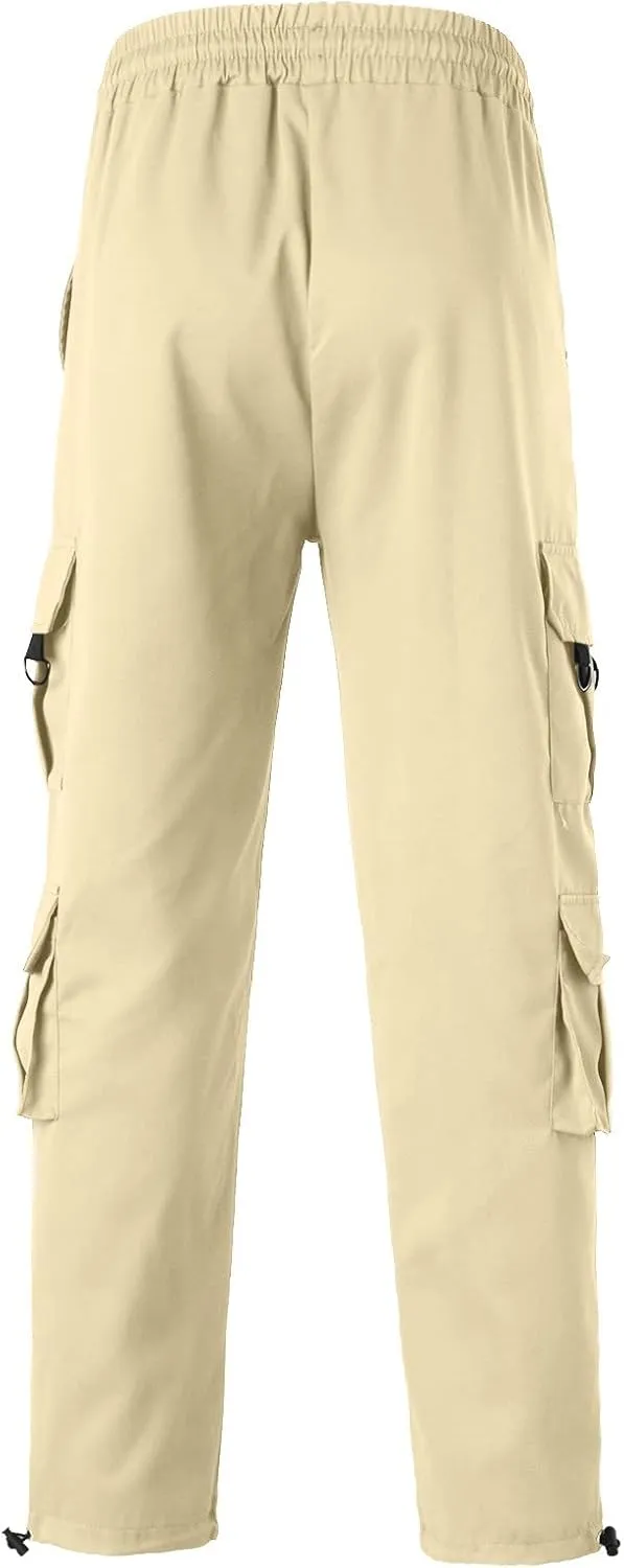 Cargo Pants for Men Slim Fit Gifts for Him Track Pants with Pockets Hiking Sweatpants for Men Jogger Casual Work Trousers