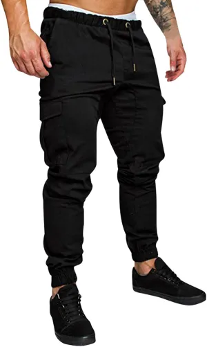 Cargo Sweatpants for Men Big and Tall Long Trousers Men Athletic Jogger Sports Outdoor Trousers Men's Sweatpants with