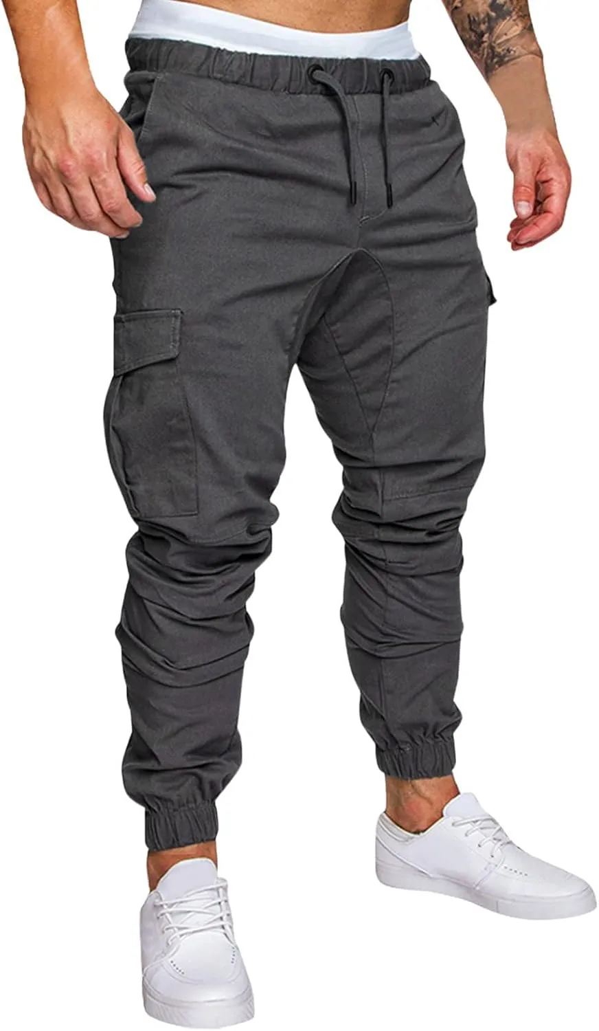 Cargo Sweatpants for Men Mens Lounge Pants Men Casual Cargo Pants Hiking Pants Workout Joggers Men's Reflective Cargo