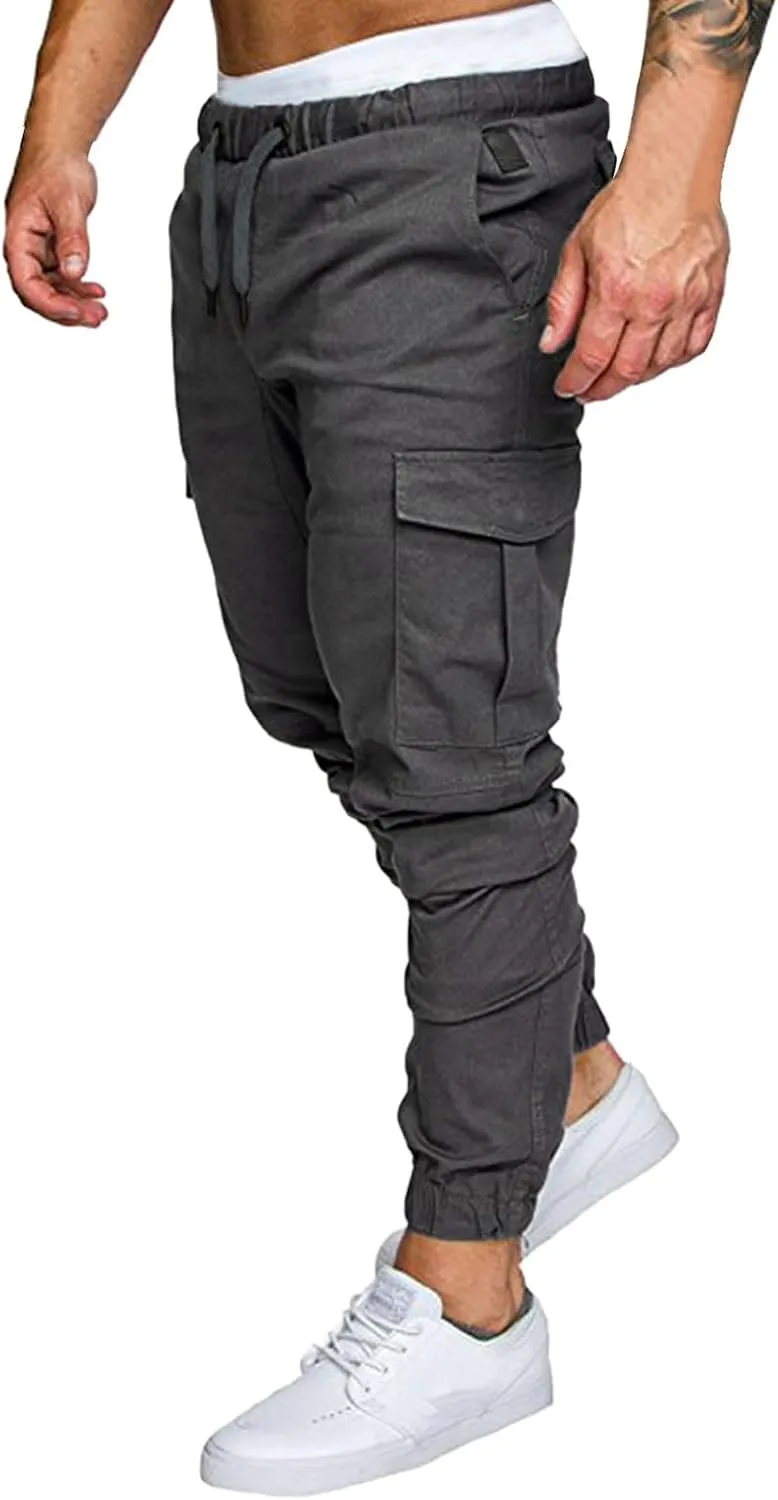 Cargo Sweatpants for Men Mens Lounge Pants Men Casual Cargo Pants Hiking Pants Workout Joggers Men's Reflective Cargo