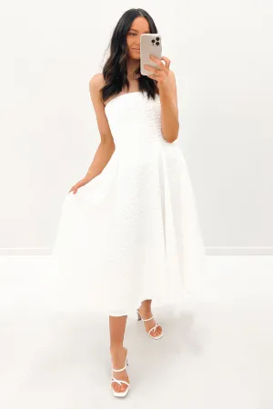 Carrie Strapless Dress Ivory