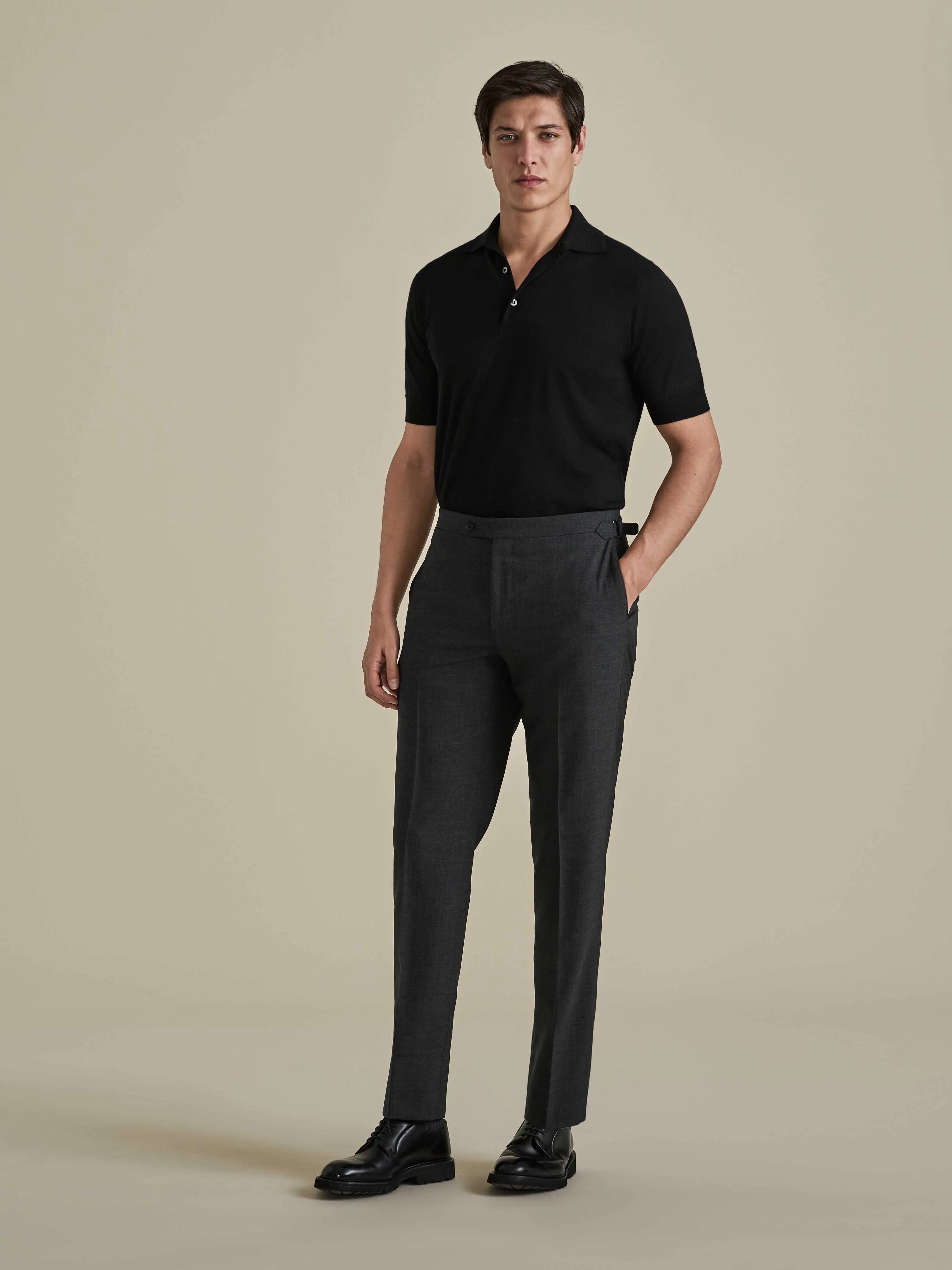 Cashmere Silk Polo Shirt