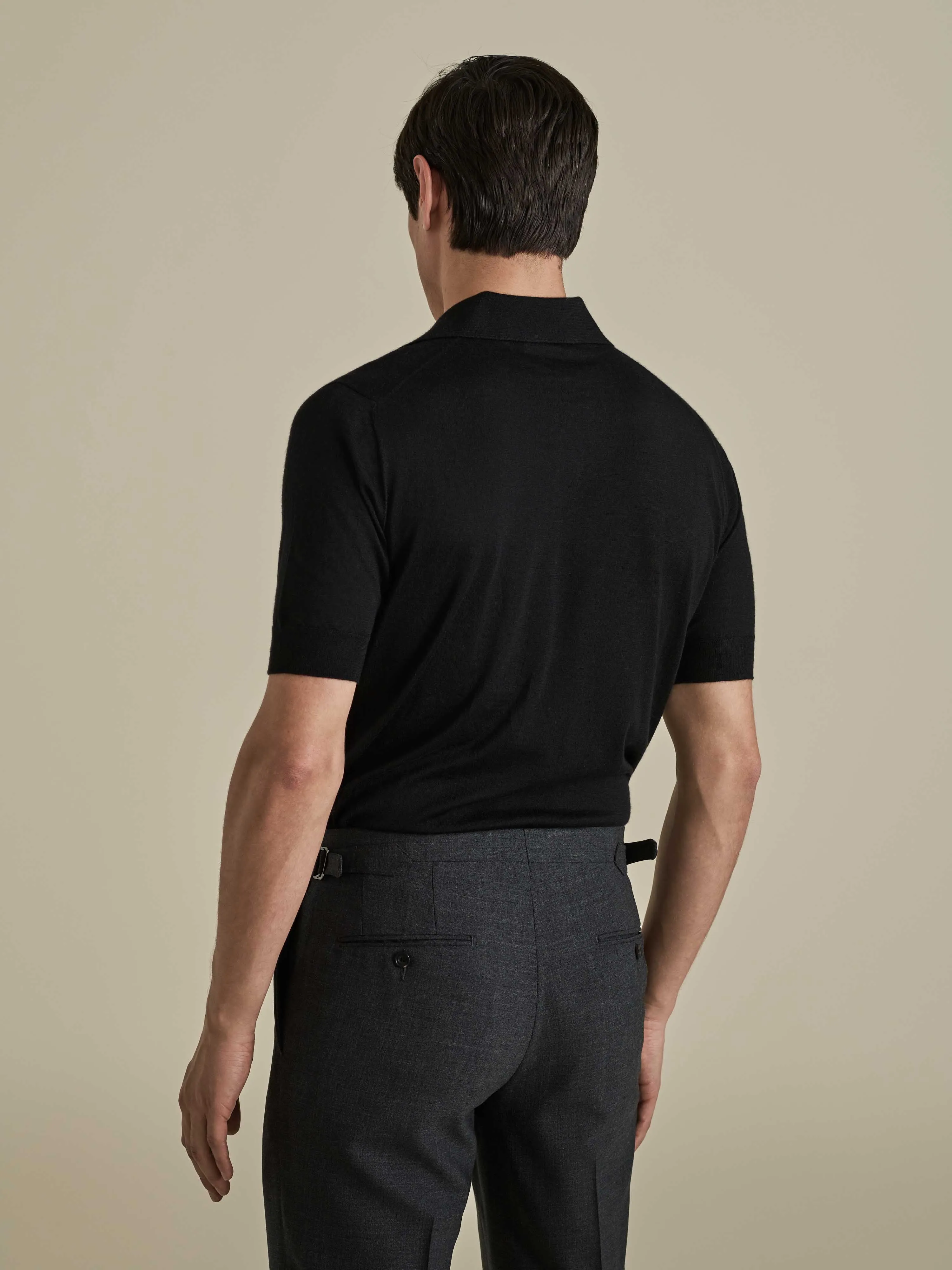 Cashmere Silk Polo Shirt