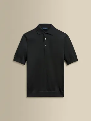 Cashmere Silk Polo Shirt