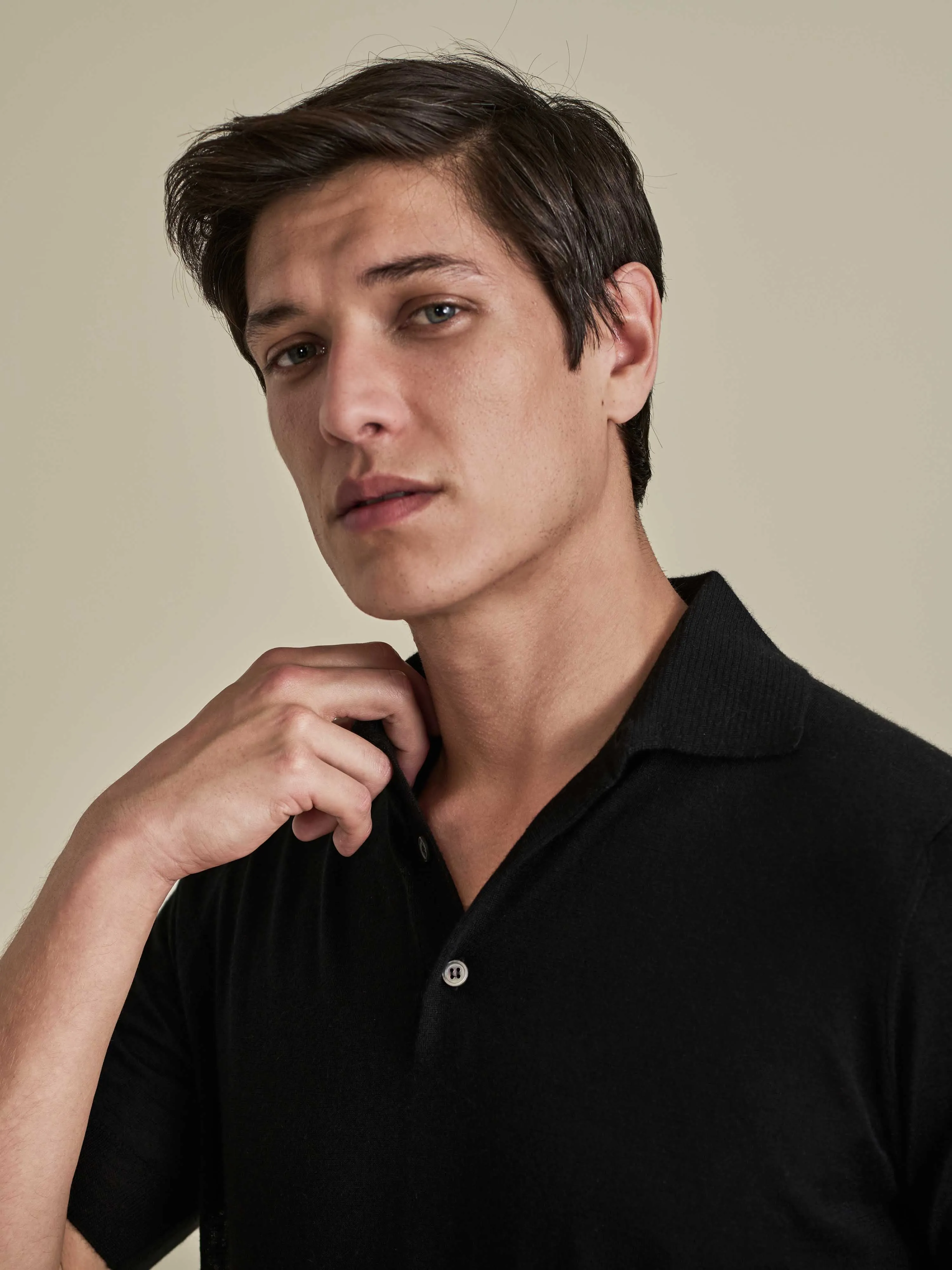 Cashmere Silk Polo Shirt