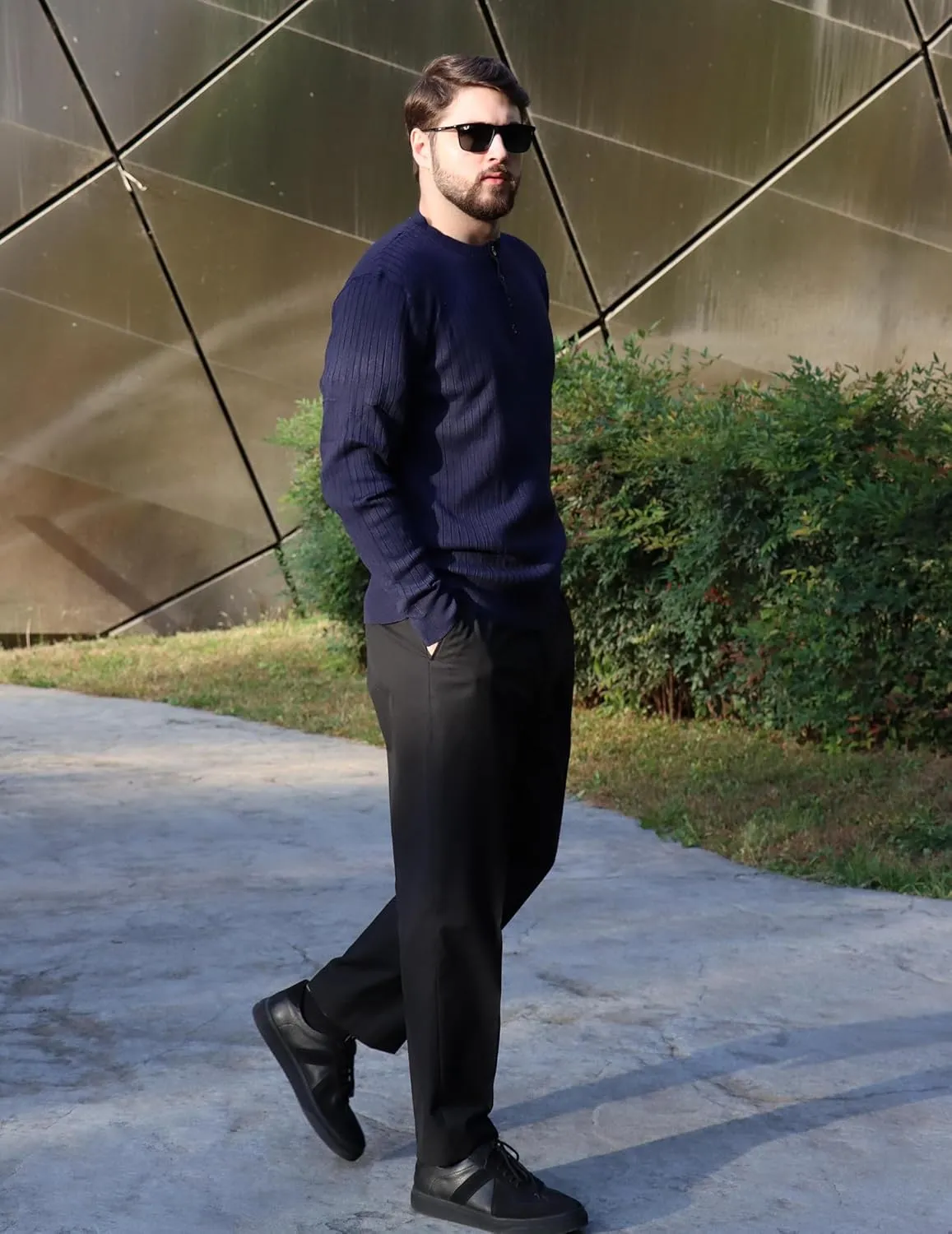 COOFANDY Mens Dress Pants Expandable Waist Wrinkle Free Suit Pants Flat Front Casual Dress Slacks