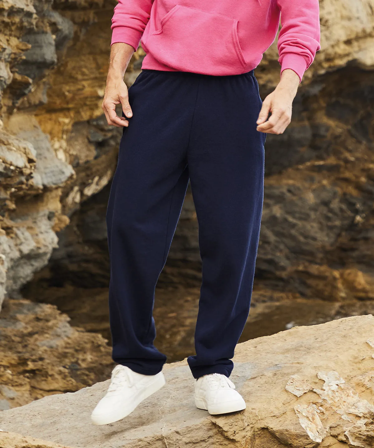 Dark Heather Grey - Classic 80/20 open leg sweatpants
