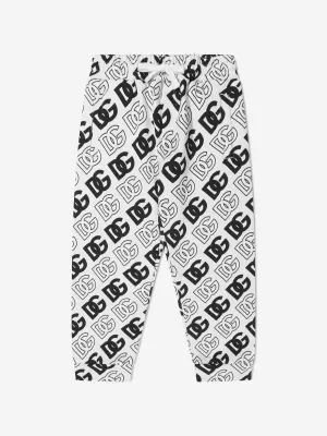 Dolce & Gabbana Kids All Over Logo Print Joggers