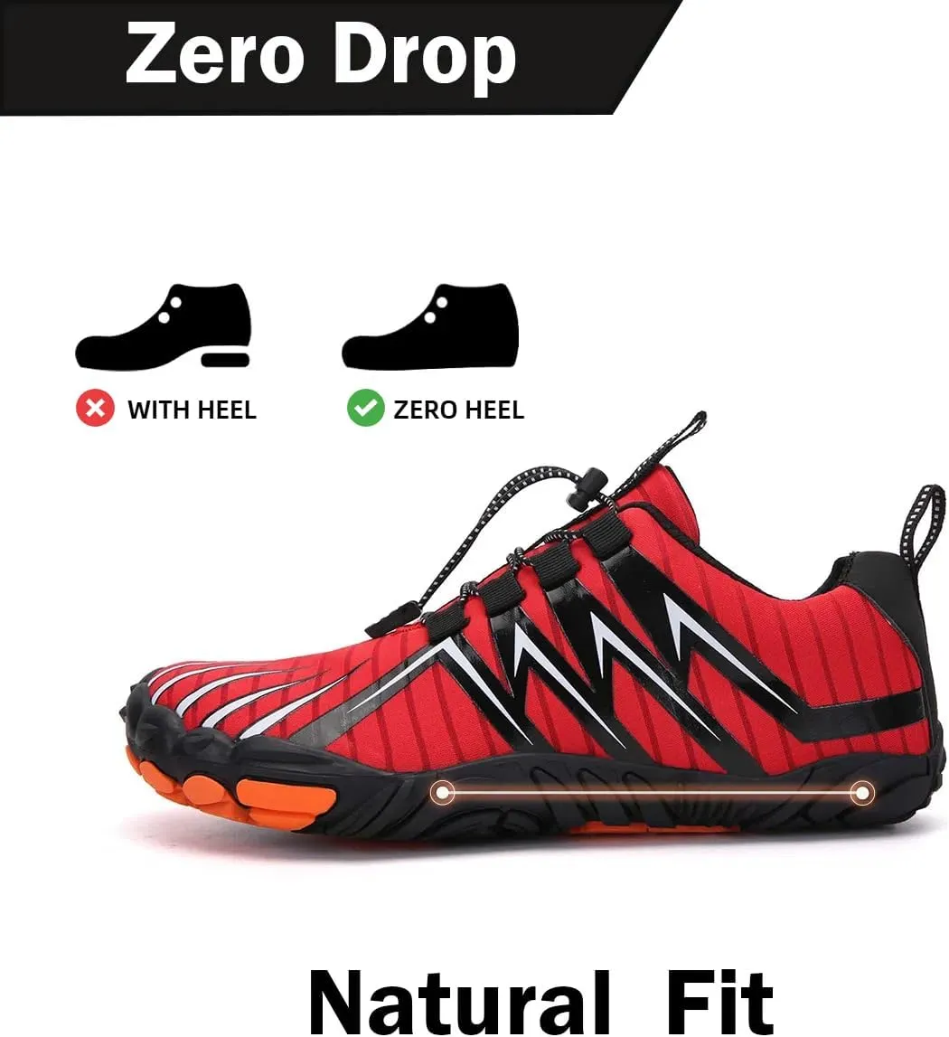 Explorer Max Non-Slip Ultra-Light Barefoot Shoes Mens Trail Running Shoes Wide Toe Box Barefoot Sneakers
