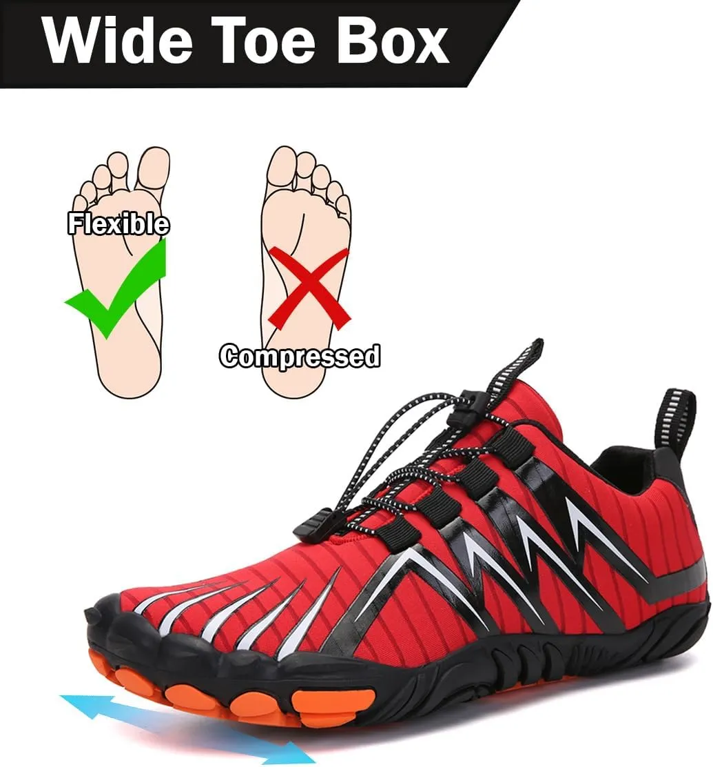 Explorer Max Non-Slip Ultra-Light Barefoot Shoes Mens Trail Running Shoes Wide Toe Box Barefoot Sneakers