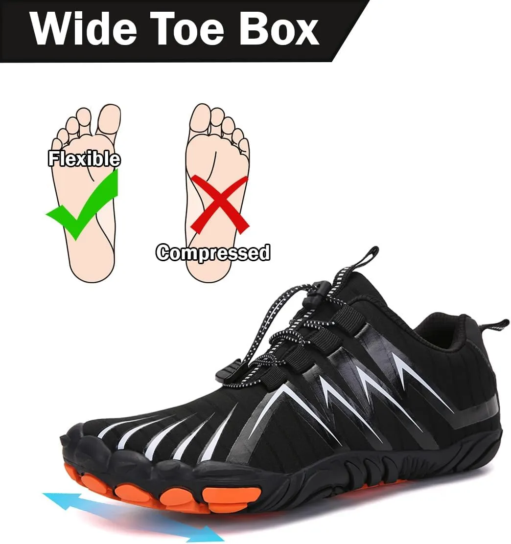 Explorer Max Non-Slip Ultra-Light Barefoot Shoes Mens Trail Running Shoes Wide Toe Box Barefoot Sneakers