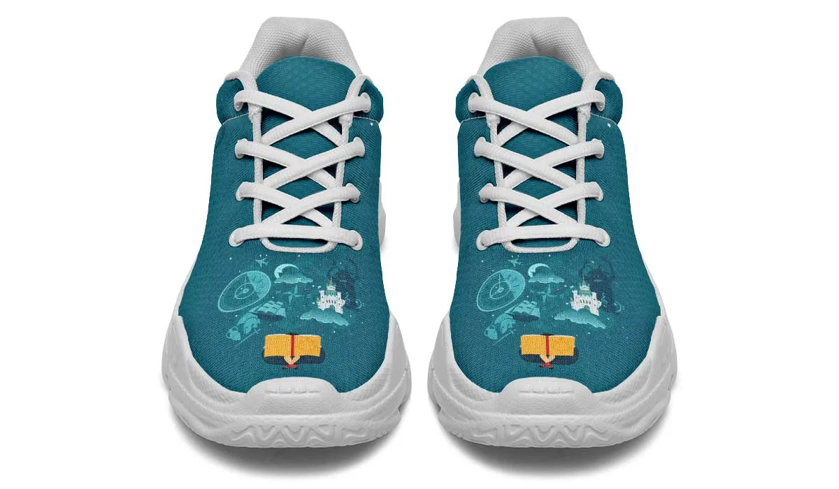 Fantasy Reading Chunky Sneakers