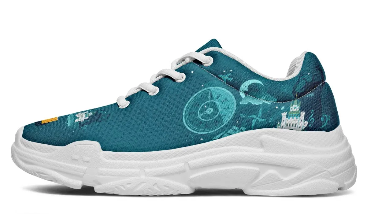 Fantasy Reading Chunky Sneakers