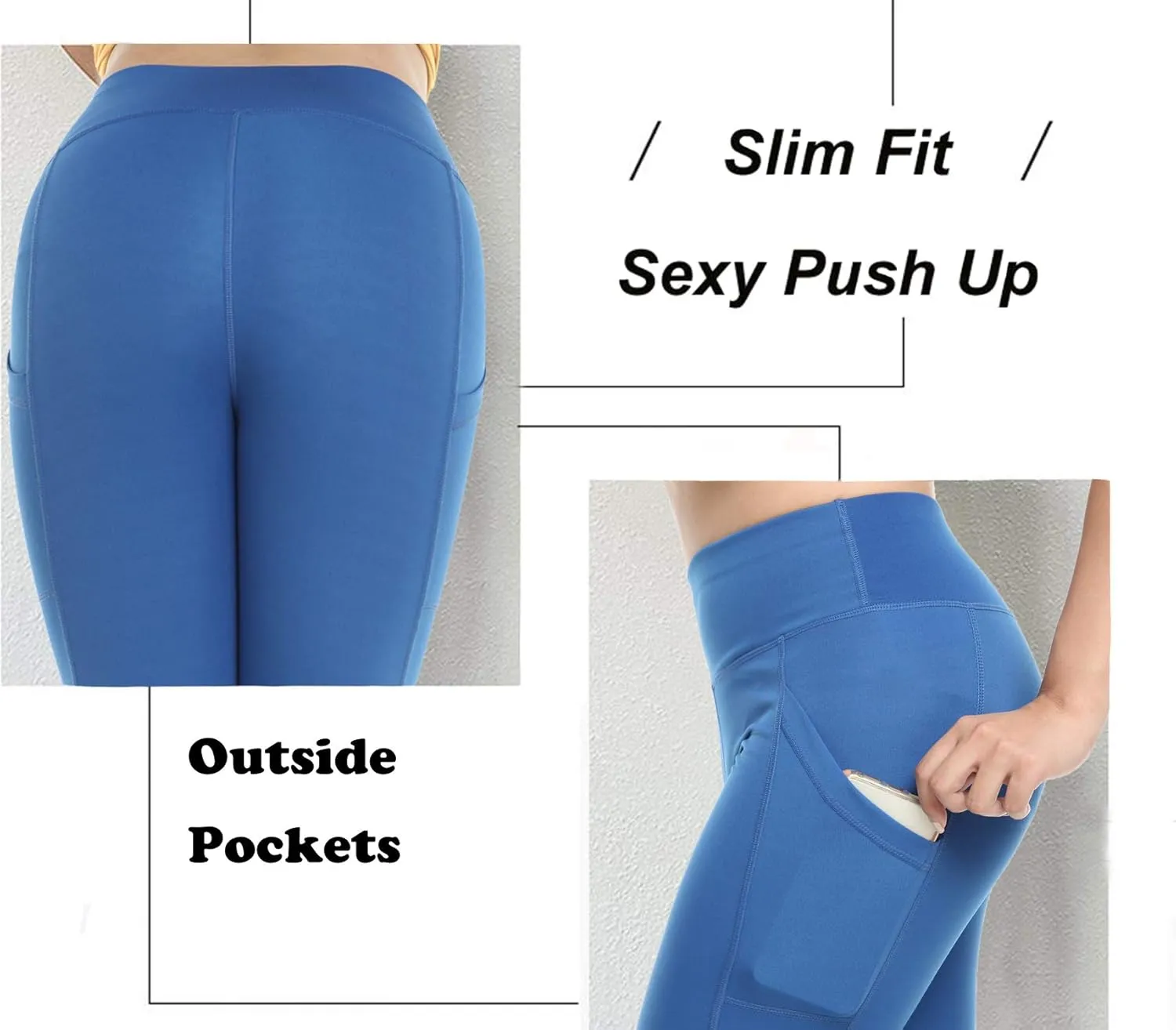 FITTOO Women's Yoga Capris Leggings Pockets Workout Pants