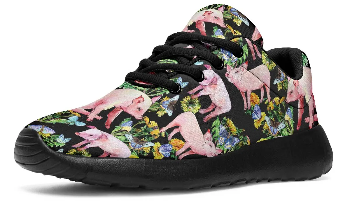 Floral Pig Sneakers