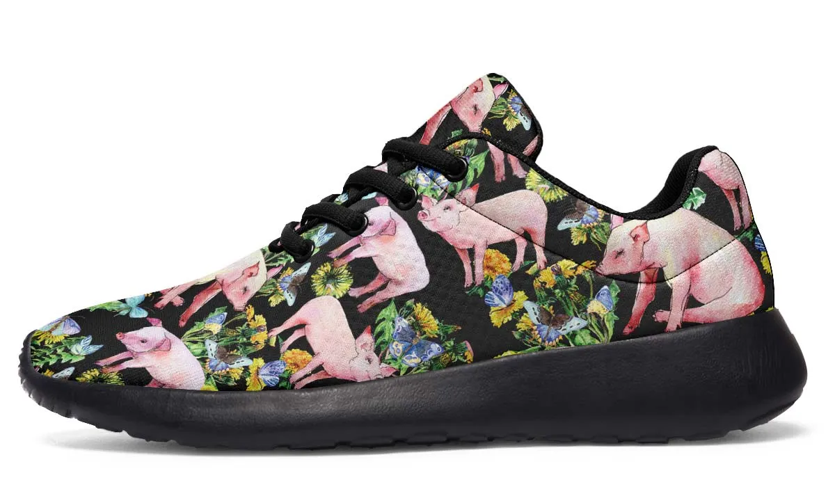 Floral Pig Sneakers