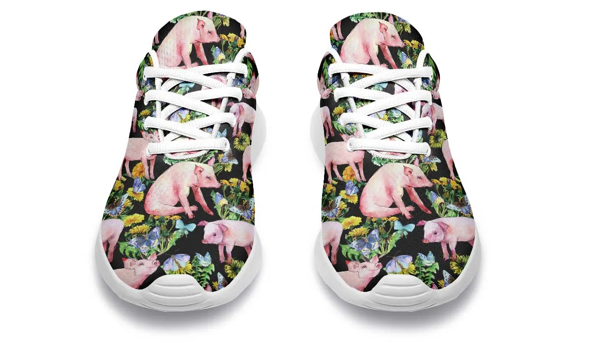 Floral Pig Sneakers