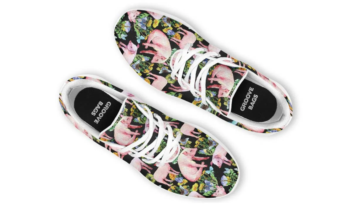 Floral Pig Sneakers