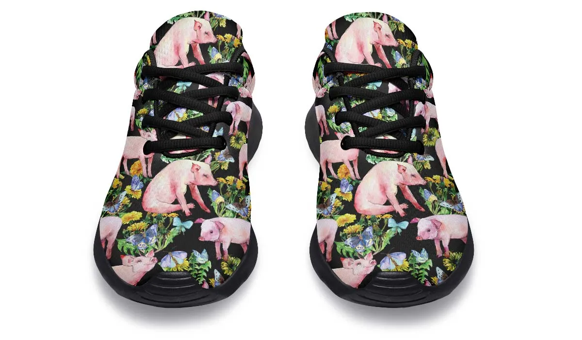 Floral Pig Sneakers
