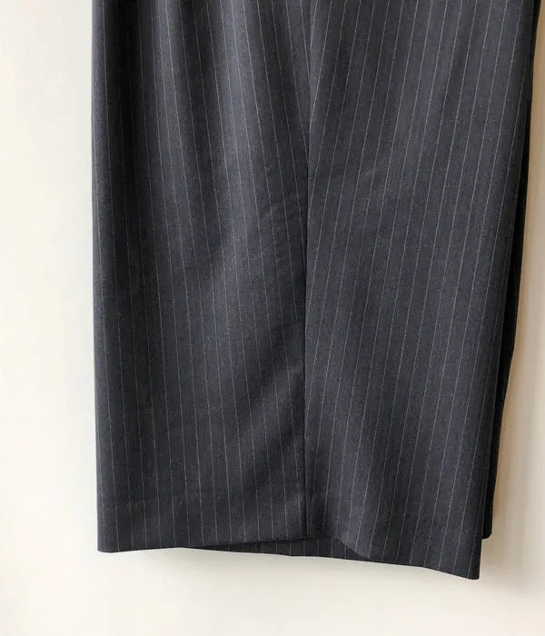 FUMIKA_UCHIDA/Thin 2Types Pinstriped/SIDE-FRONT SLACKS(THIN stripes/WHT line)